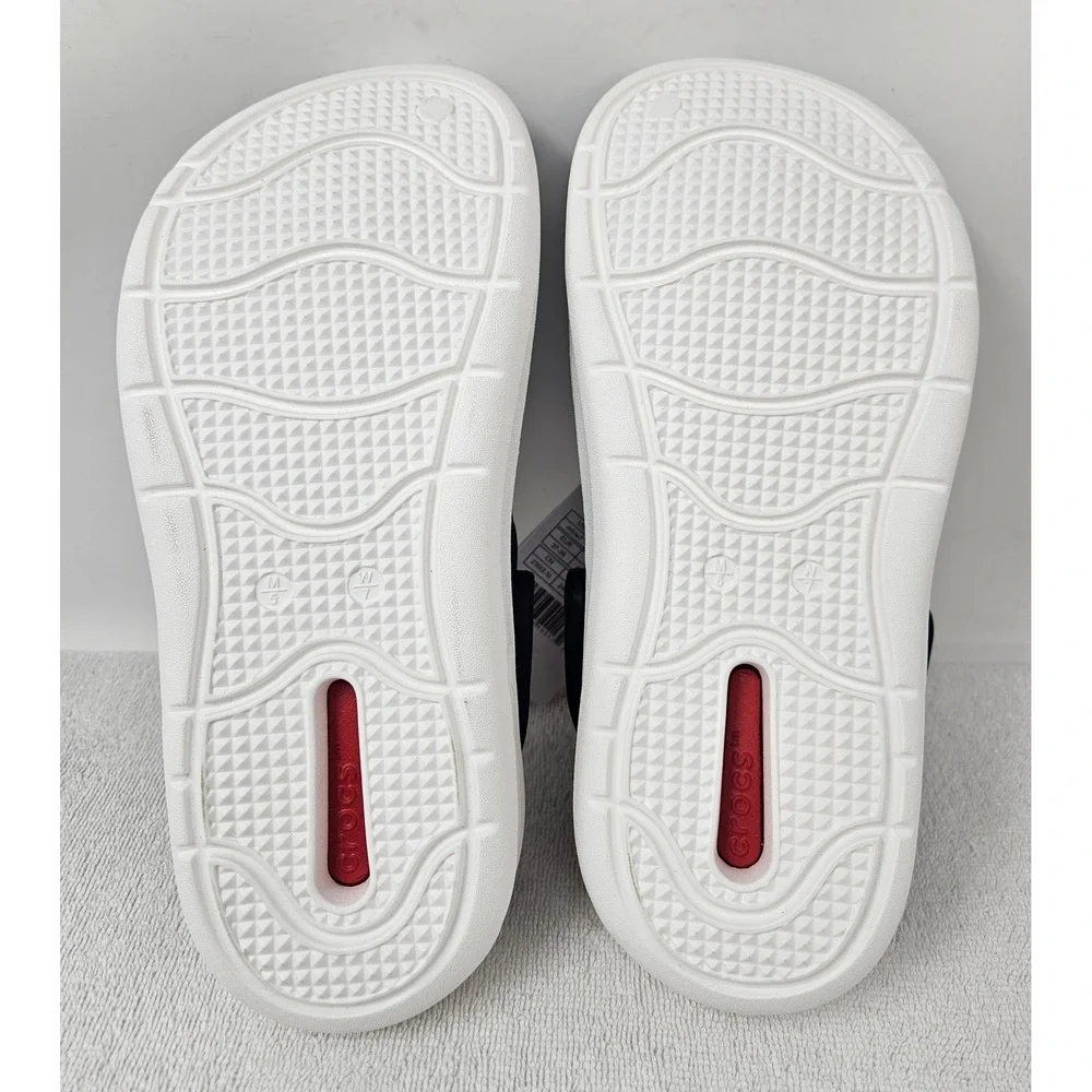 Crocs InMotion Clogs Red/Navy/White, 209964, Men's 5/Women's 7, New w/Blemish